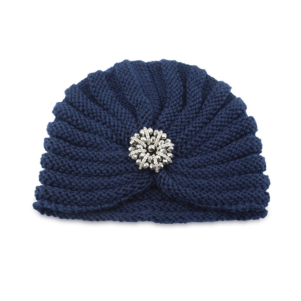 Boho Beaded Knit Hat – Woolen Cap with Round Bead Accessories - Urban Caps