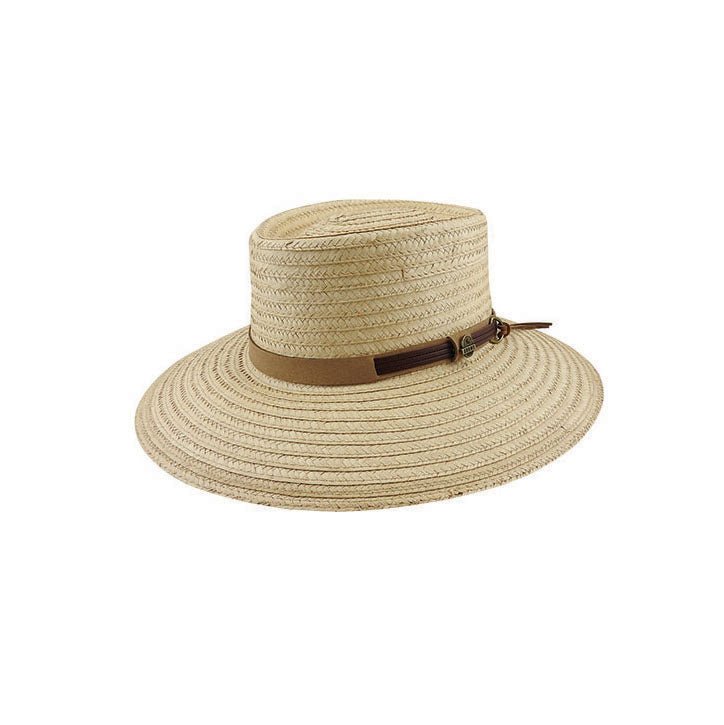 Braided Palm Straw Aussie Hat with Suede Trim and Tails – Frew by Avenel - Urban Caps