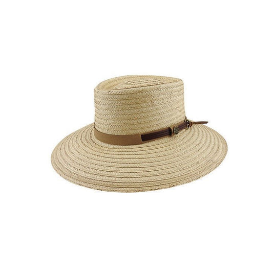 Braided Palm Straw Aussie Hat with Suede Trim and Tails – Frew by Avenel - Urban Caps