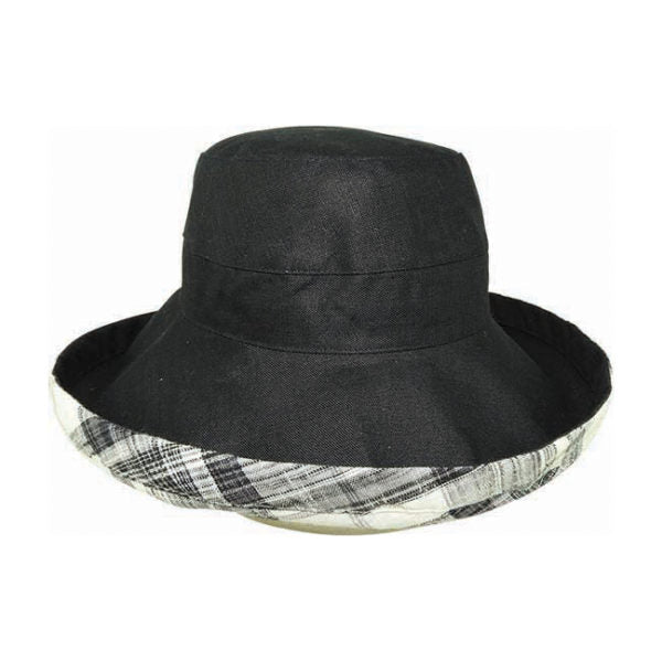Breton Hat – 100% Hemp with Check Underside - Urban Caps