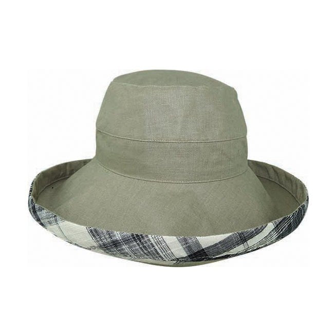 Breton Hat – 100% Hemp with Check Underside - Urban Caps