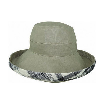 Breton Hat – 100% Hemp with Check Underside - Urban Caps