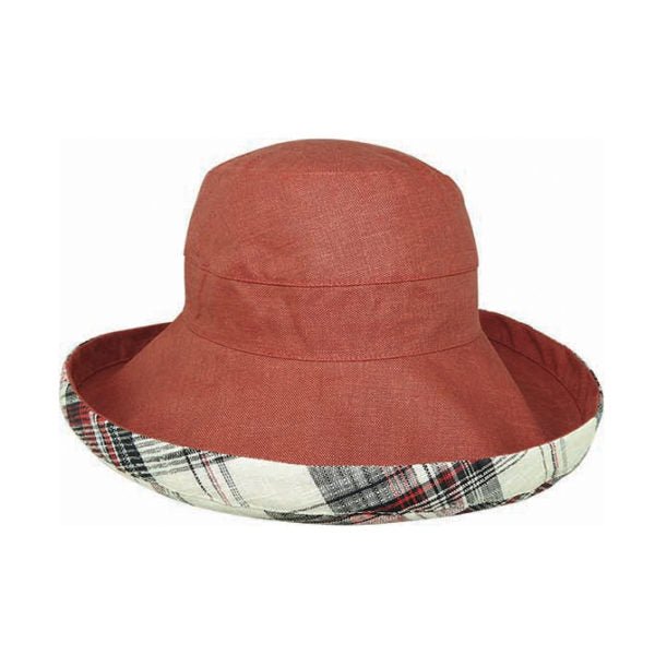 Breton Hat – 100% Hemp with Check Underside - Urban Caps