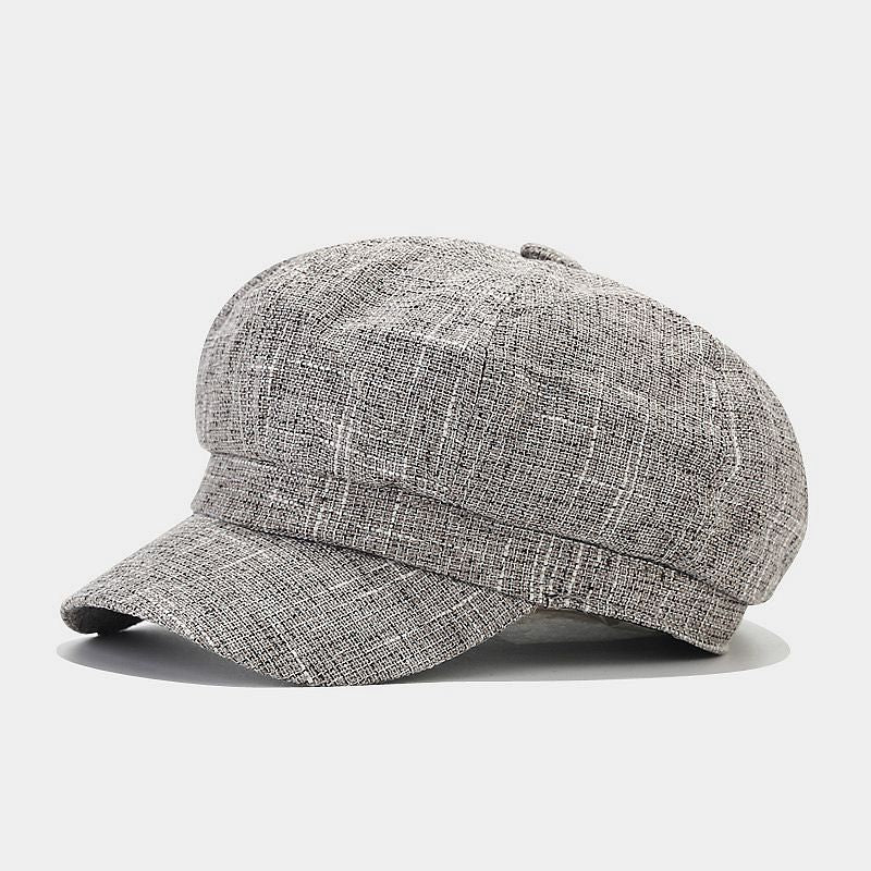 British Style Retro Fashion Light Board Octagonal Cap Women - Urban Caps