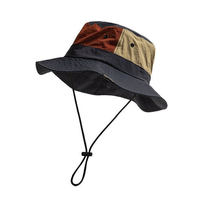 Bucket Hat Female Colorblock All - matching Outdoor Hiking Camping Tourist Hat Male - Urban Caps