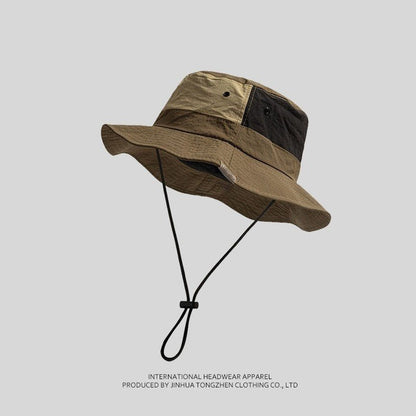Bucket Hat Female Colorblock All - matching Outdoor Hiking Camping Tourist Hat Male - Urban Caps