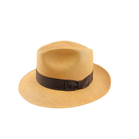 Burnley Ecuadorian Brisa Grade 8 Toquilla Straw Hat with Black Band - Urban Caps