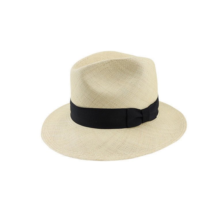 Burnley Ecuadorian Brisa Grade 8 Toquilla Straw Hat with Black Band - Urban Caps