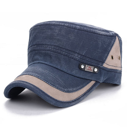 Korean Fashion Men's And Women's Flat-top Cap Stitching Retro Sun Hat Spring New Hat Manufacturer - Urban Caps 