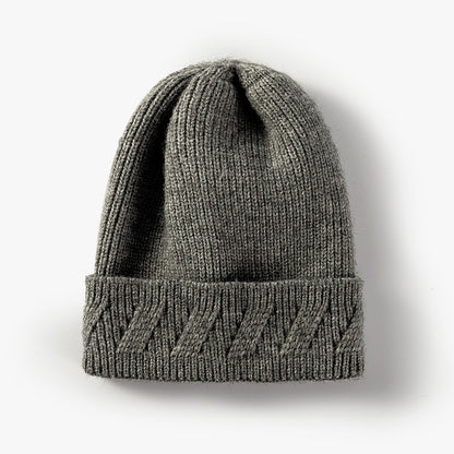 Fashion Knitted Hat Custom Light Version Flanging Woolen Hat - Urban Caps 
