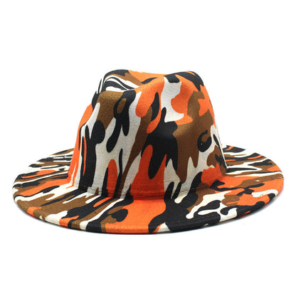 Cowboy Hat With Rolled Brim Striped Soft Woolen - Urban Caps 