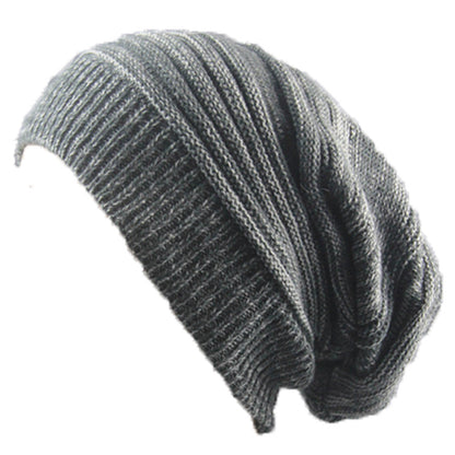 Two-Color Melaleuca Pleated Warm Pullover Pile Hat: Stylish and Cozy - Urban Caps 