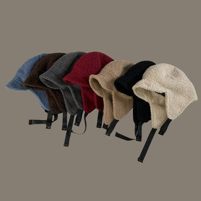 Men's Lamb Wool Ski Flying Ear Protection Baseball Hat: Cozy and Stylish - Urban Caps 