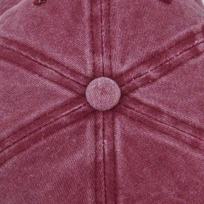 Small Fish Three-Dimensional Embroidery Washed and Distressed Peaked Hat