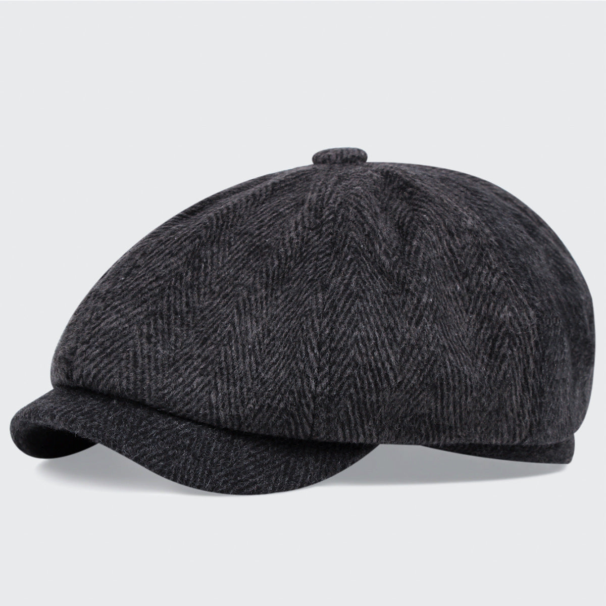 Retro Octagonal Beret Hat – British Dome-Style Peaky Blinders Cap | Free Size - Urban Caps 