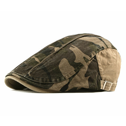 Camouflage Beret Hat Men's Wash Cap - Urban Caps 