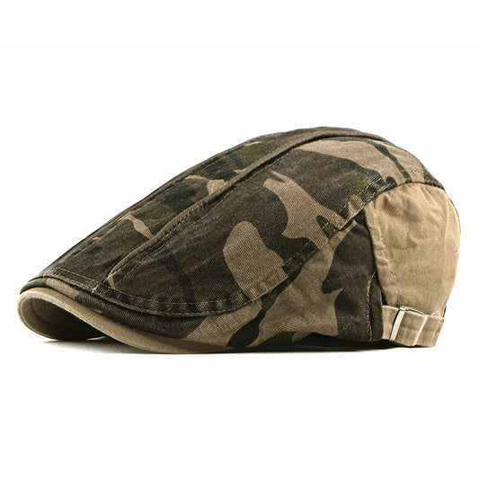 Camouflage Beret Hat Men's Wash Cap - Urban Caps 