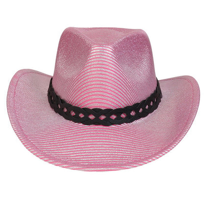 Pearlescent Cowboy Hat Ball Party Topper Performance Props Cap - Urban Caps 