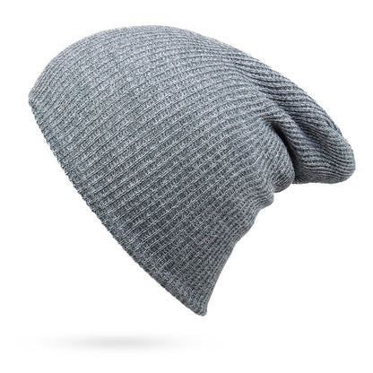 Striped Stitch Hip-hop Hat Warm Outdoor Knit - Urban Caps 