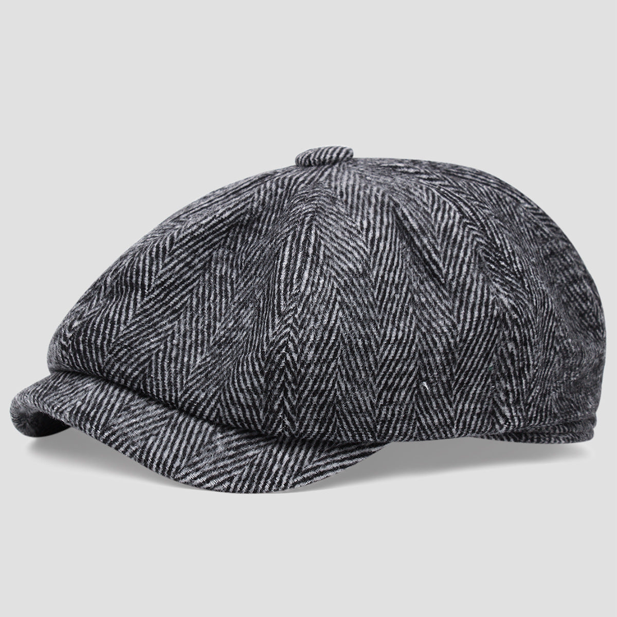 Retro Octagonal Beret Hat – British Dome-Style Peaky Blinders Cap | Free Size - Urban Caps 