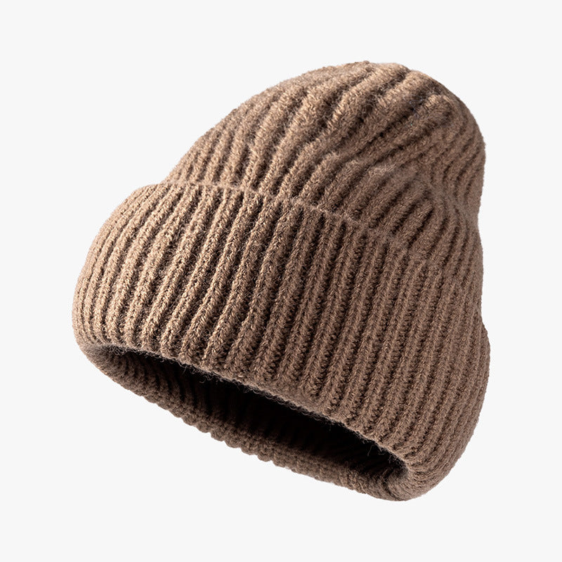 Jacquard Monochrome Cold Hat Men's Outdoor Warm Woolen Hat - Urban Caps 