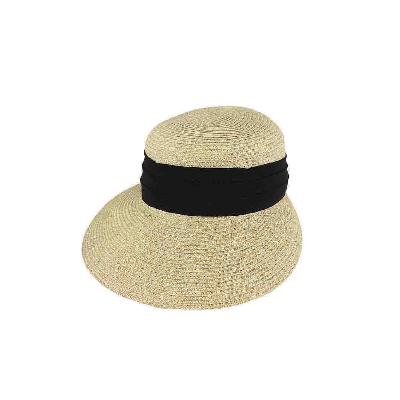 Cecelia Women’s Paper Braid Facesaver Hat with UPF 50+ and Adjustable Fit - Urban Caps