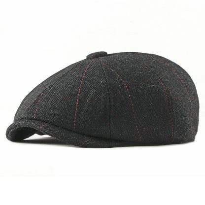 Women’s Wool Octagonal Painter Hat – Stylish Autumn/Winter Beret | Adjustable Fit - Urban Caps 