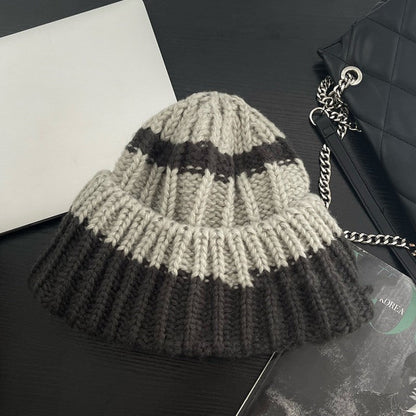 Children’s Winter Beanie with Ear Covers – Warm Knit Hat with Color Block Design - Urban Caps