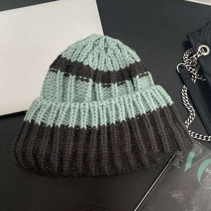 Children’s Winter Beanie with Ear Covers – Warm Knit Hat with Color Block Design - Urban Caps