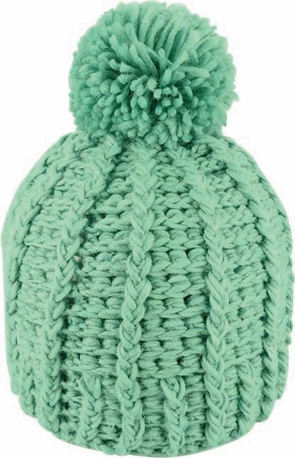 Chunky Crochet Acrylic Beanie with Pom – Winter Knit Hat - Urban Caps