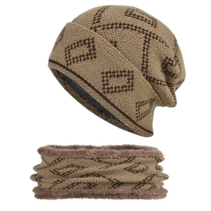 Chunky Knit Beanie – Warm Winter Hat with Thick Square Pattern Design - Urban Caps