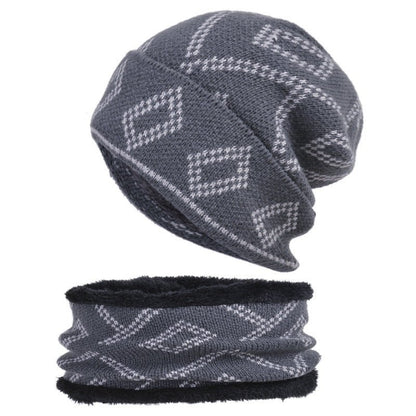 Chunky Knit Beanie – Warm Winter Hat with Thick Square Pattern Design - Urban Caps