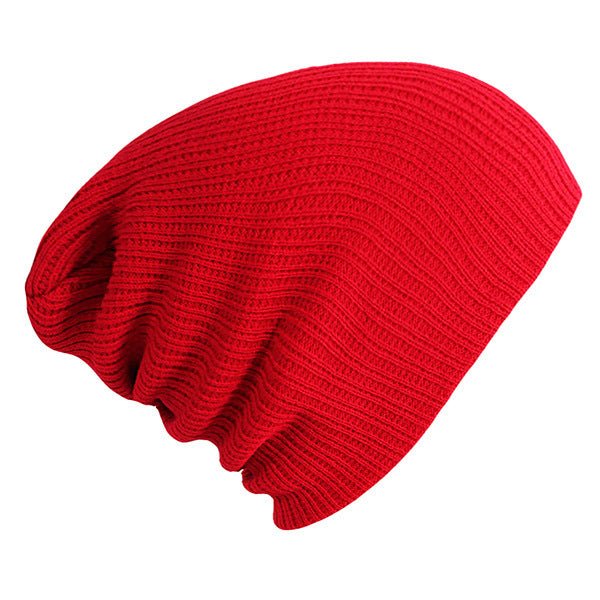 Classic Striped Beanie – Solid Color Wool Knit Hat for Everyday Wear - Urban Caps