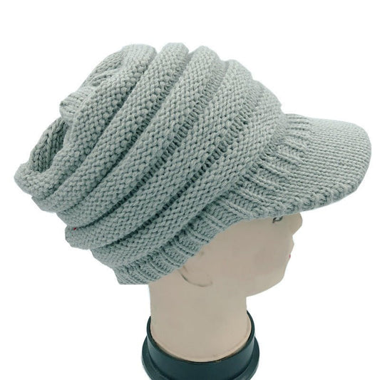 Classic Woolen Knit Beanie – Soft Stretch Winter Cap with Ear Coverage - Urban Caps
