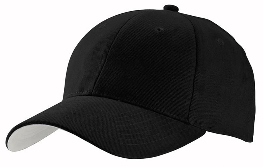 Contrast Cap – Heavy Brushed Cotton, Structured 6 - Panel, Adjustable Velcro Fit - Urban Caps