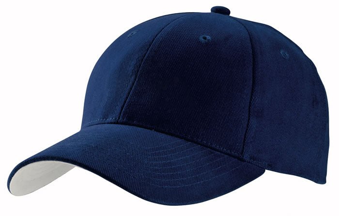 Contrast Cap – Heavy Brushed Cotton, Structured 6 - Panel, Adjustable Velcro Fit - Urban Caps