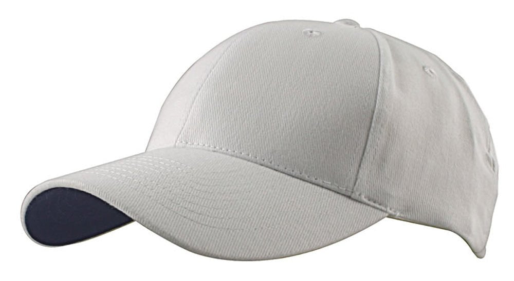Contrast Cap – Heavy Brushed Cotton, Structured 6 - Panel, Adjustable Velcro Fit - Urban Caps