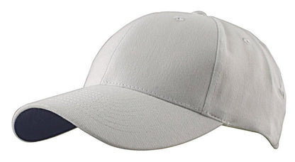 Contrast Cap – Heavy Brushed Cotton, Structured 6 - Panel, Adjustable Velcro Fit - Urban Caps