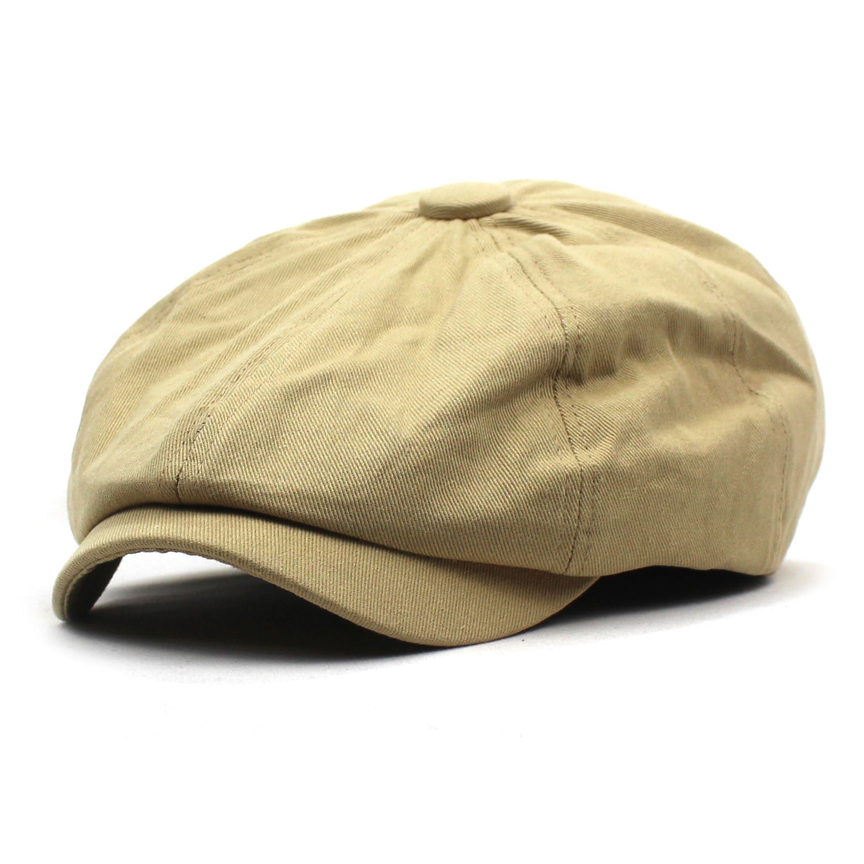 Cotton Hat Men's And Women's Beret Retro Solid Color Peaked Cap - Urban Caps