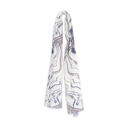 Crewe Marble Pattern Wide Dacron Scarf - Urban Caps