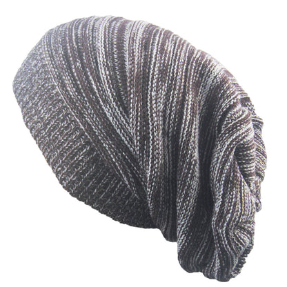 Two-Color Melaleuca Pleated Warm Pullover Pile Hat: Stylish and Cozy - Urban Caps 