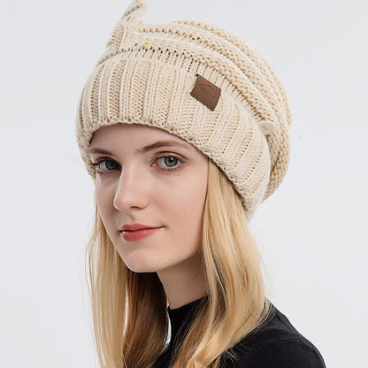Can Hang A Mask Outdoor Warm Woolen Hat - Urban Caps 