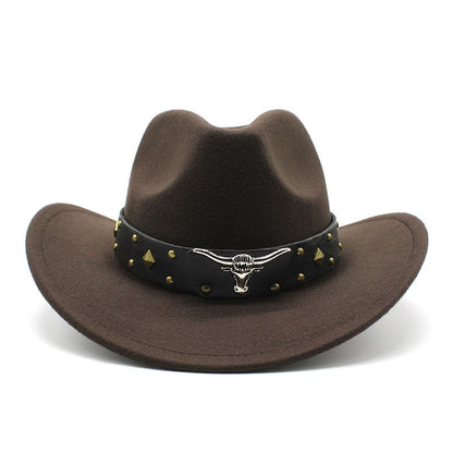 Polyester Retro Jazz Western Cowboy Hat - Urban Caps 