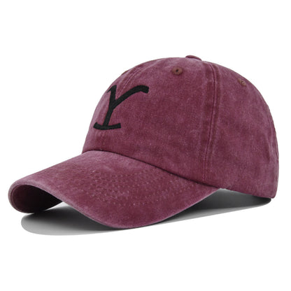 Embroidered Baseball Distressed Embroidered  Ponytail - Urban Caps 