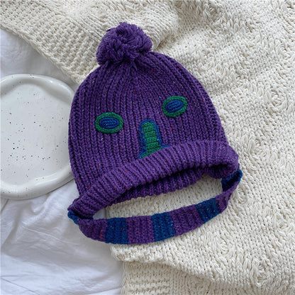 Embroidered Rabbit Fur Warm Wool Hat - Urban Caps 