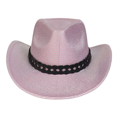Pearlescent Cowboy Hat Ball Party Topper Performance Props Cap - Urban Caps 