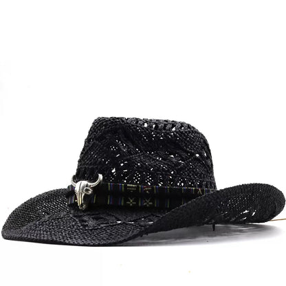 New Women's Beach Cowboy Straw Caps Sun Hat - Urban Caps 