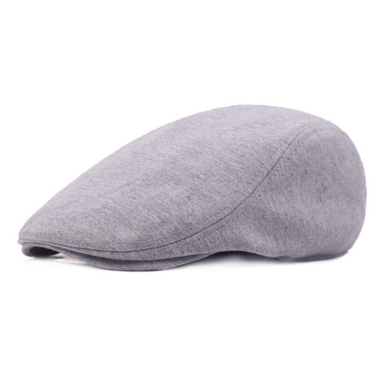Men’s Adjustable Wool Felt Peaked Cap – Minimalist Tapered Style - Urban Caps 