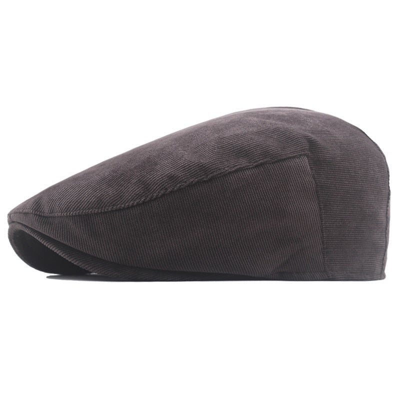 Winter Tweed Flat Cap Men's Newsboy Cap Baby British Retro Beret - Urban Caps 
