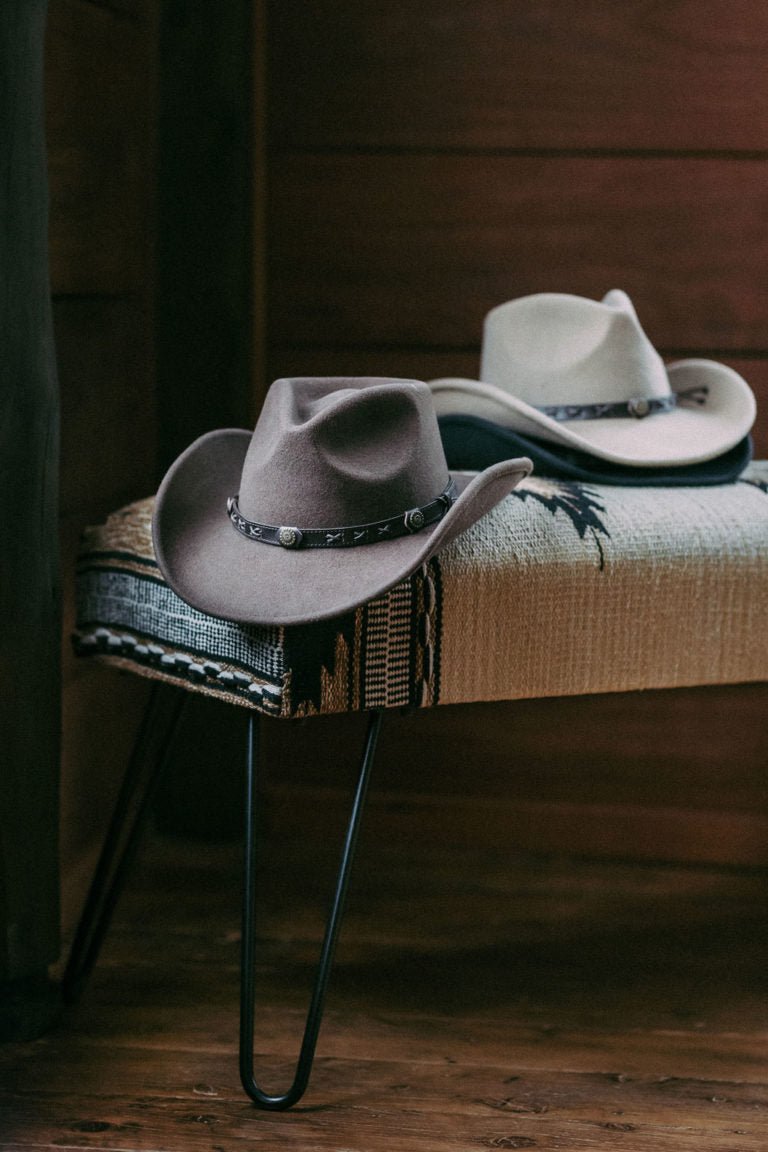 Dallas Australian Wool Felt Shapeable Outback Hat with Leather Band - Urban Caps